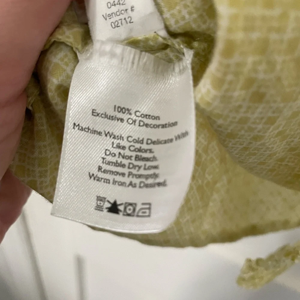4/$20! Women's Yellow Ruffled Top - Picture 2 of 4